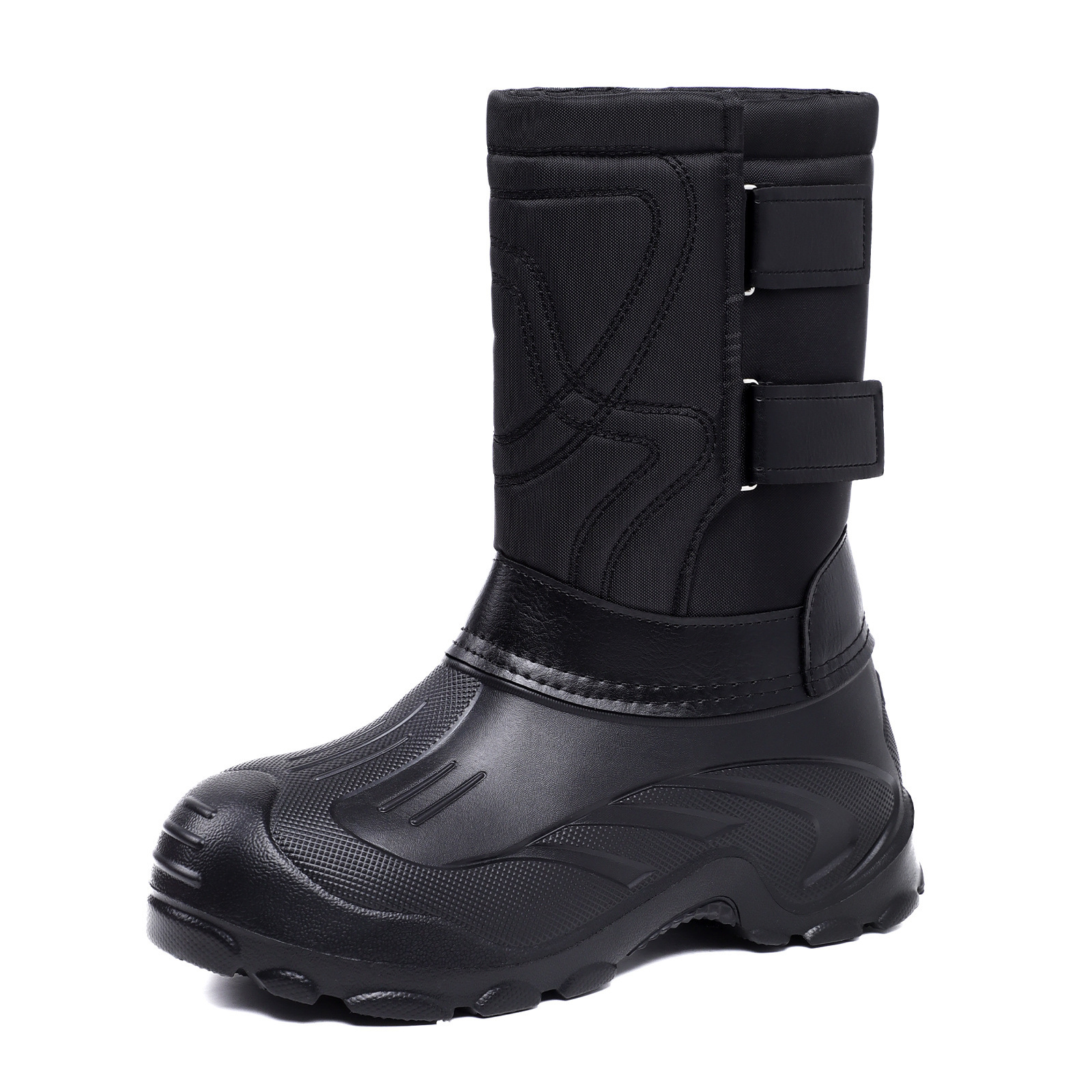 Men's large-sized snow boots, cold and warm long boots, cold and waterproof boots, one-piece consignment, long boots, comfortable men's boots Item Picture