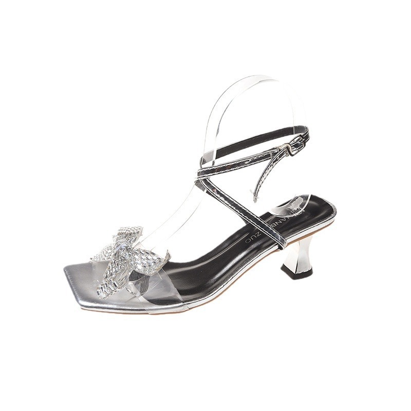 2025 Summer New style sandals, women's shoes, sexy and elegant high heels, high-end flip-flops, light and comfortable sandals for outerwear Item Picture