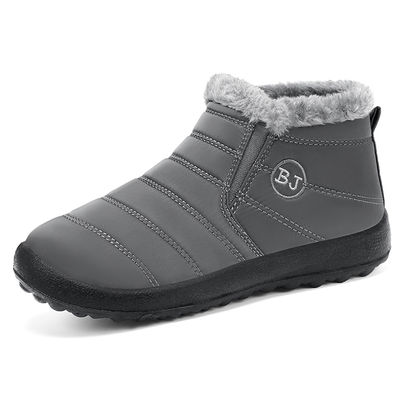 Jinshi Yuan - Women's cross-border processing and customization of cotton shoes, lightweight and warm snow boots, one-foot cotton boots for middle-aged and elderly people Item Picture