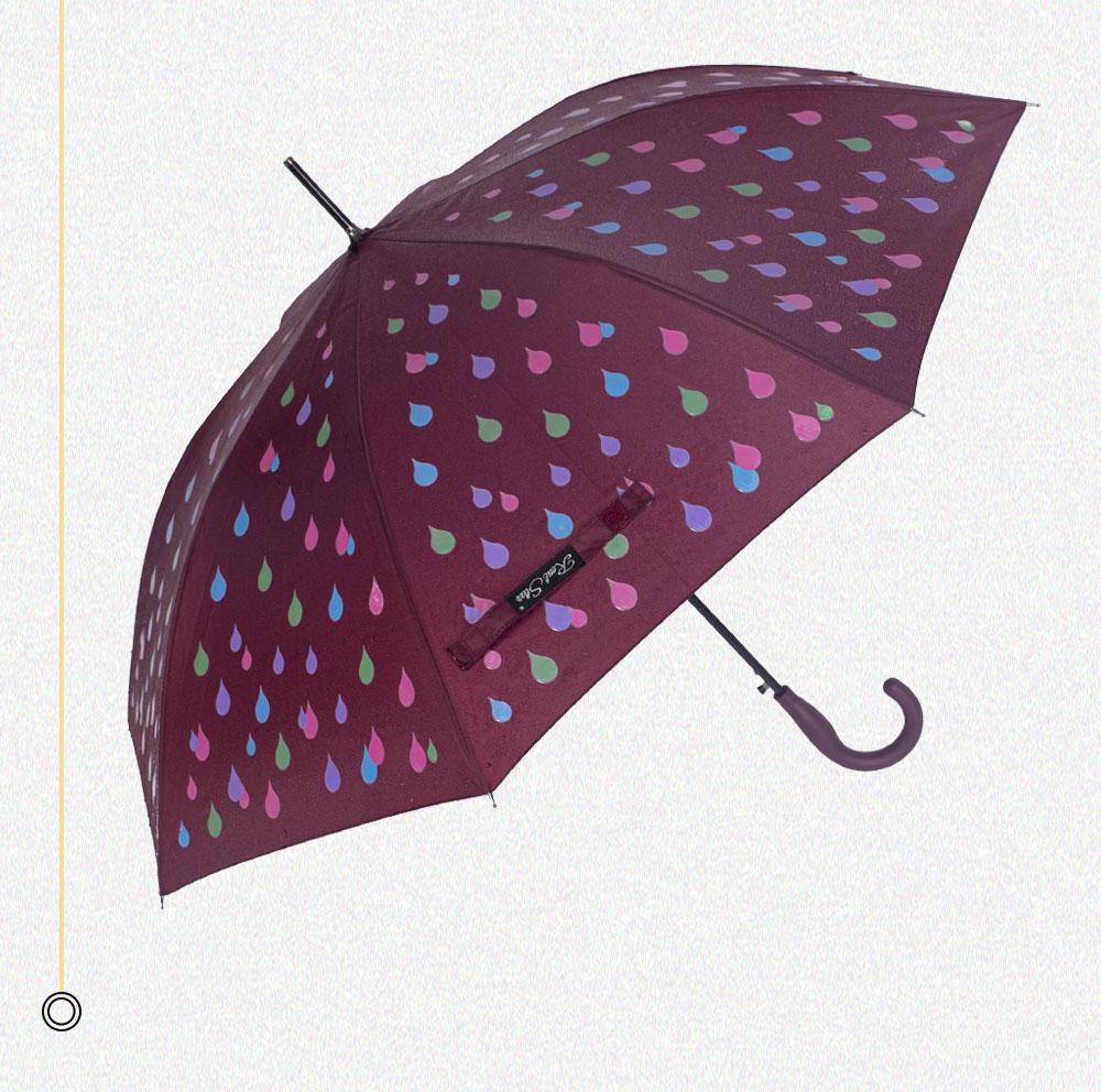 星宝伞遇水变色魔术伞长伞一键开伞现货批发详情15