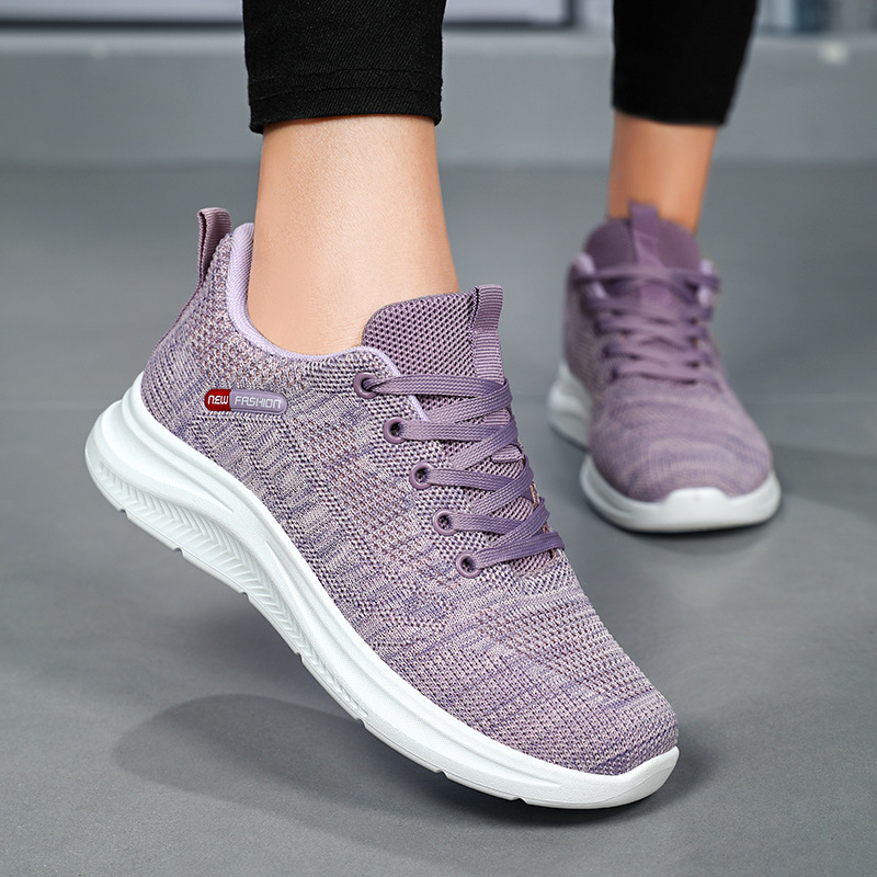 Jinshiyuan: Women's autumn sports shoes with breathable mesh, versatile casual shoes, and fashionable women's shoes with shallow LACES details Picture