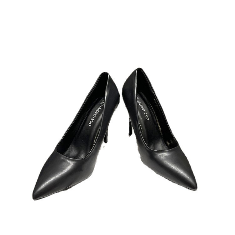 Women's shoes in size 34-43, large size 41, chubby feet, slender heels, pointed toe high heels for women, Korean style, spring style, small single shoes 42 Item Picture