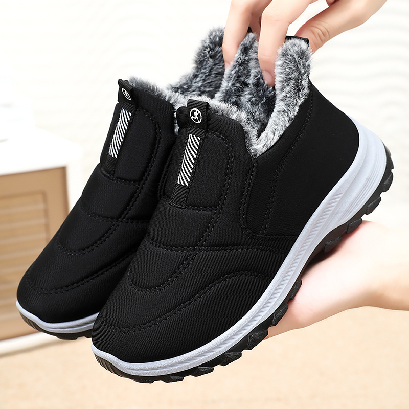Jinshi Yuan - Women's cotton shoes processing and customization, large-sized cross-border women's shoes, snow boots, fleece and thickened mom cotton boots Specification drawing
