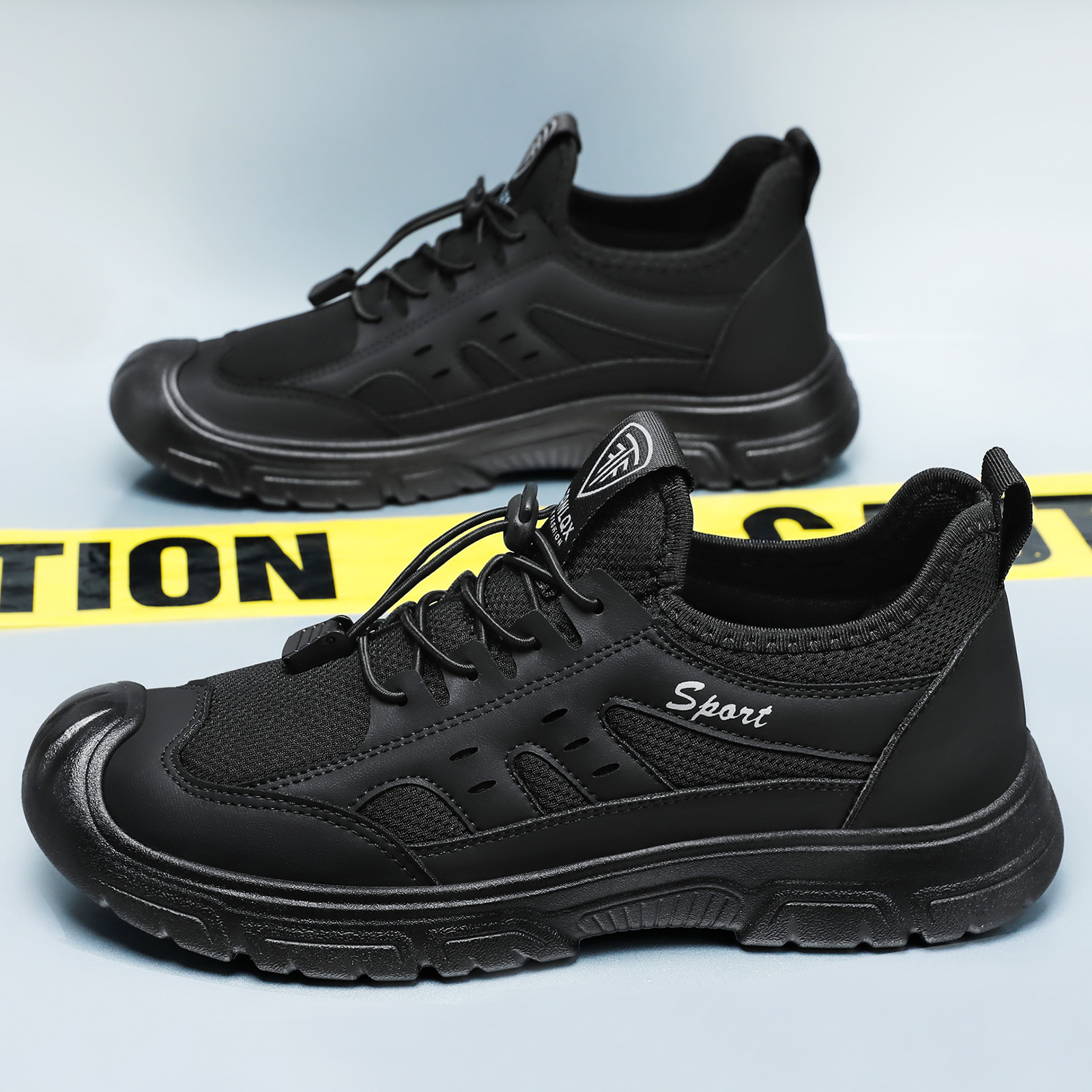 Men's casual shoes, outdoor hiking shoes, breathable and non-smelly feet, mesh shoes, versatile men's shoes, soft-soled and comfortable dad shoes details Picture