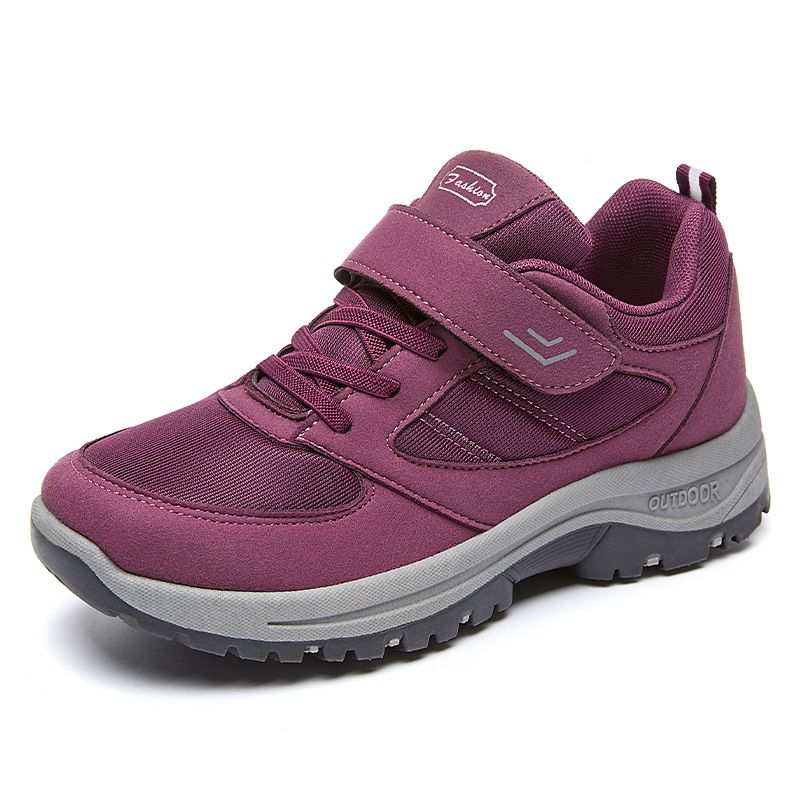 Jinshi Yuan - Winter lightweight shoes for middle-aged and elderly mothers, custom-made Velcro sports shoes, couple style walking shoes Item Picture