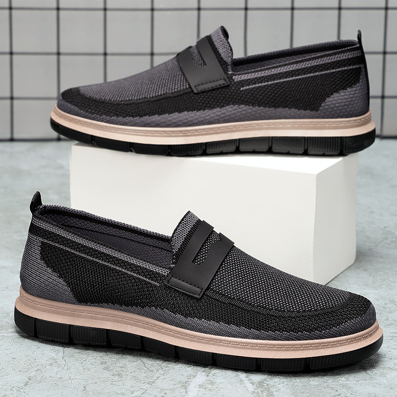 Men's shoes, breathable and odorless, single shoes, cross-border large-sized men's shoes, casual shoes, one-foot men's shoes, dad shoes Specification drawing