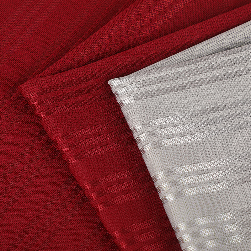 (Factory stock) 75D jacquard small interlaced fabric 160g full polyester glossy composite base fabric for sports jerseys and protective gear knitted fabric Knitted jacquard fashion fabric 100% full polyester dyed eco-friendly material details Picture