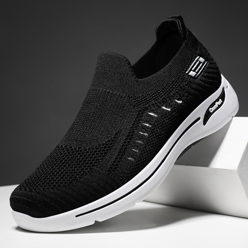 Men's shoes, casual shoes, unisex, breathable, senior shoes, walking shoes, soft-soled, not tiring to the feet, single shoes, cloth shoes details Picture