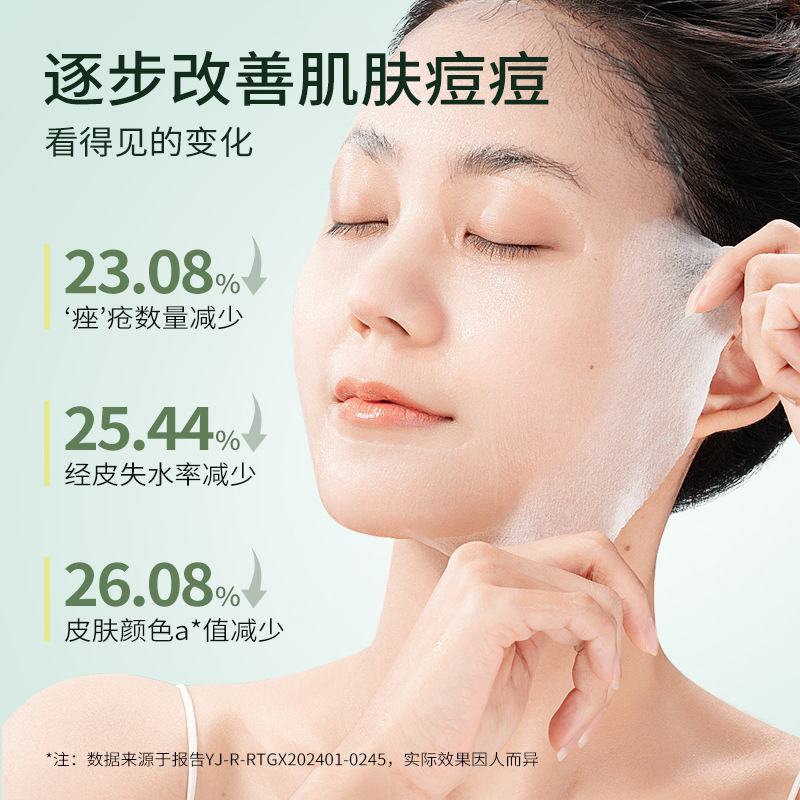 Ice Skin Essence Collagen Mask, Acne Patch, one-piece mask, hydrating, moisturizing, oil control, acne removal, oily skin care Specification drawing