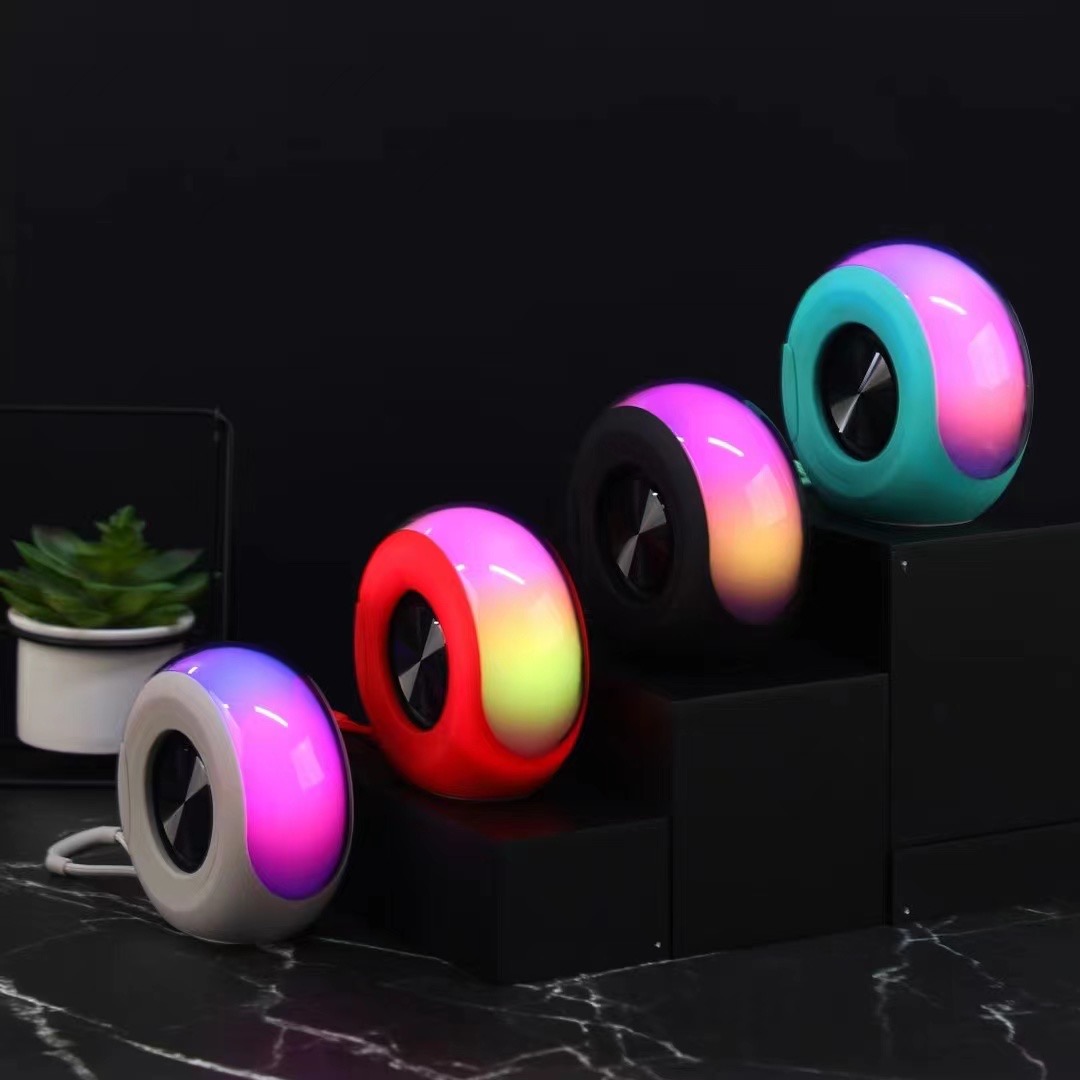 New wireless Bluetooth speaker, outdoor waterproof, portable, super heavy subwoofer with RGB light, gaming speaker Item Picture