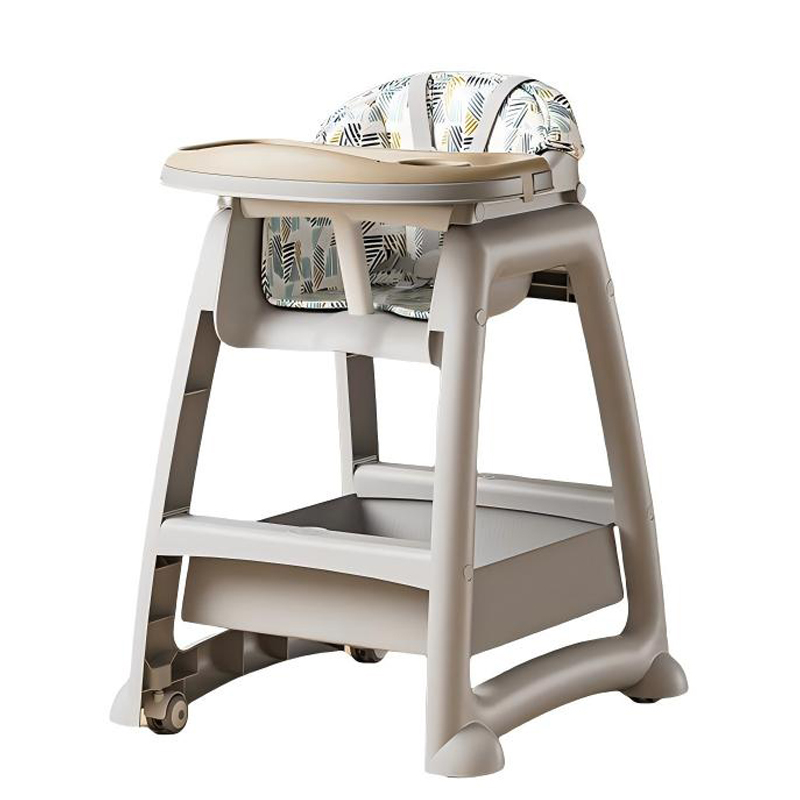 Multi-functional children's high chair with plate, adjustable height, baby seat, safe and comfortable children's products Application Scenario