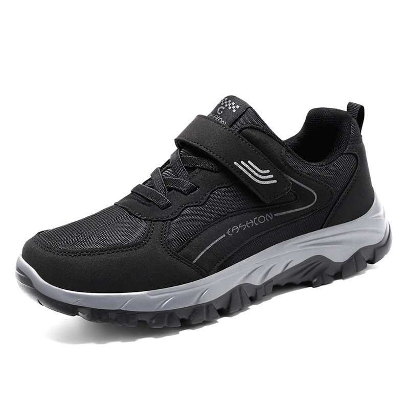 Men's shoes: Breathable mesh shoes that don't smell, single shoes with Velcro, walking shoes, soft-soled, versatile and casual men's shoes Item Picture