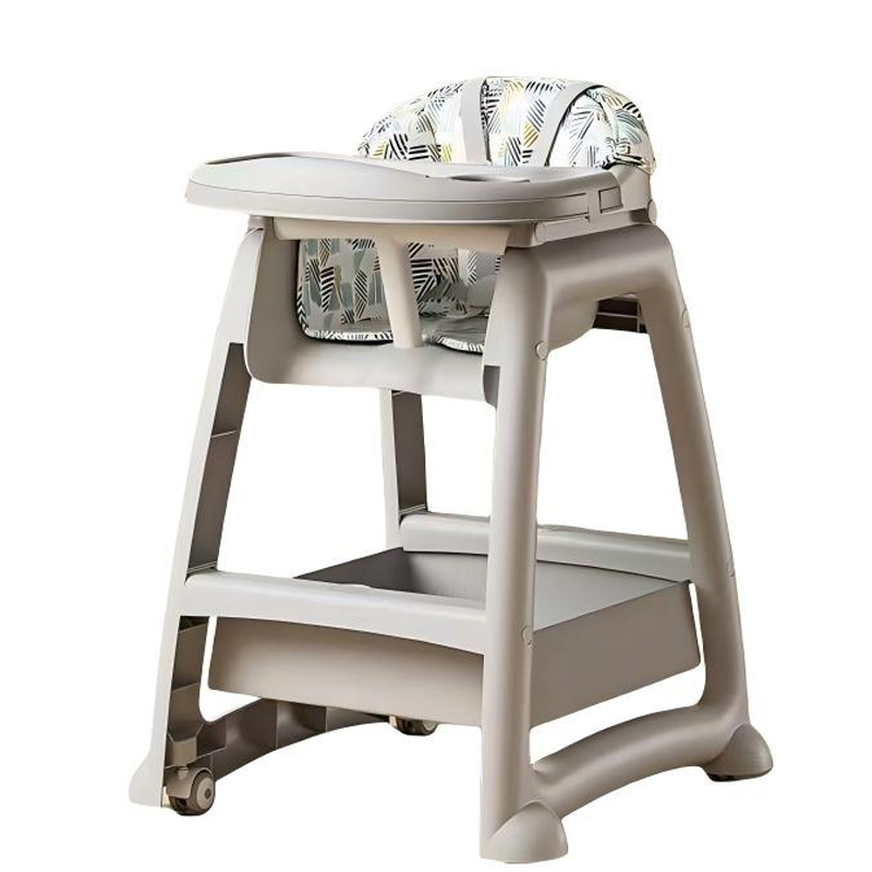 Multi-functional children's high chair with plate, adjustable height, baby seat, safe and comfortable children's products details Picture