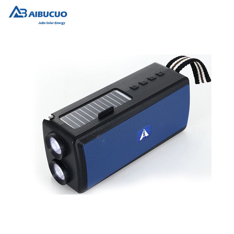 AIBUCUO Jubo AI-157 Bluetooth Speaker, Radio, All-in-one Mini Outdoor Speaker, Dual flashlight Solar speaker Application Scenario