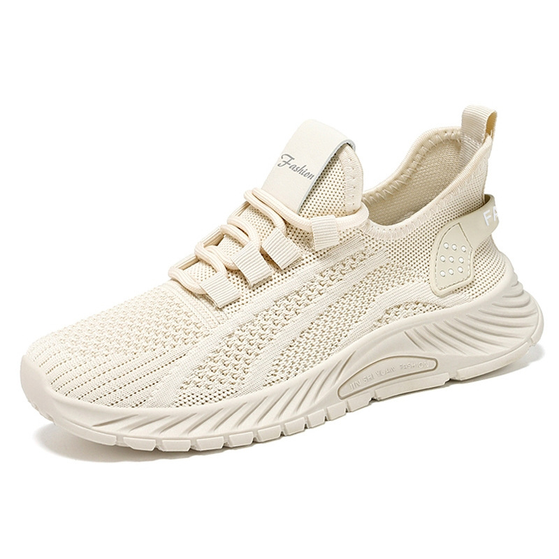 Jinshi Yuan - Women's Casual shoes, cross-border large-sized women's shoes processing and customization, Flying woven breathable running shoes, sports shoes Item Picture