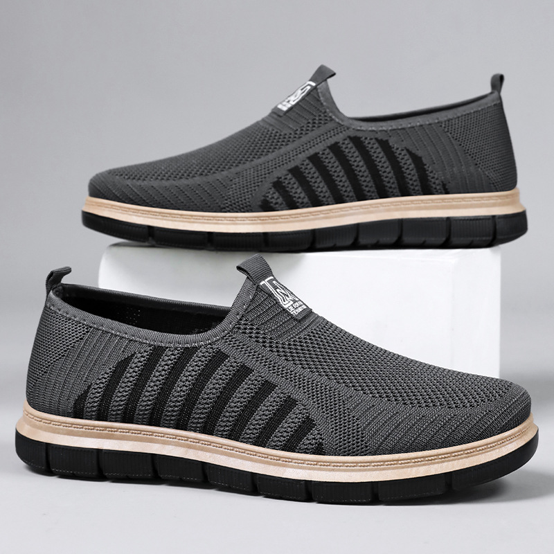 Men's shoes, breathable and odorless, single shoes, cross-border large-sized men's shoes, casual shoes, one-foot men's shoes, dad shoes details Picture