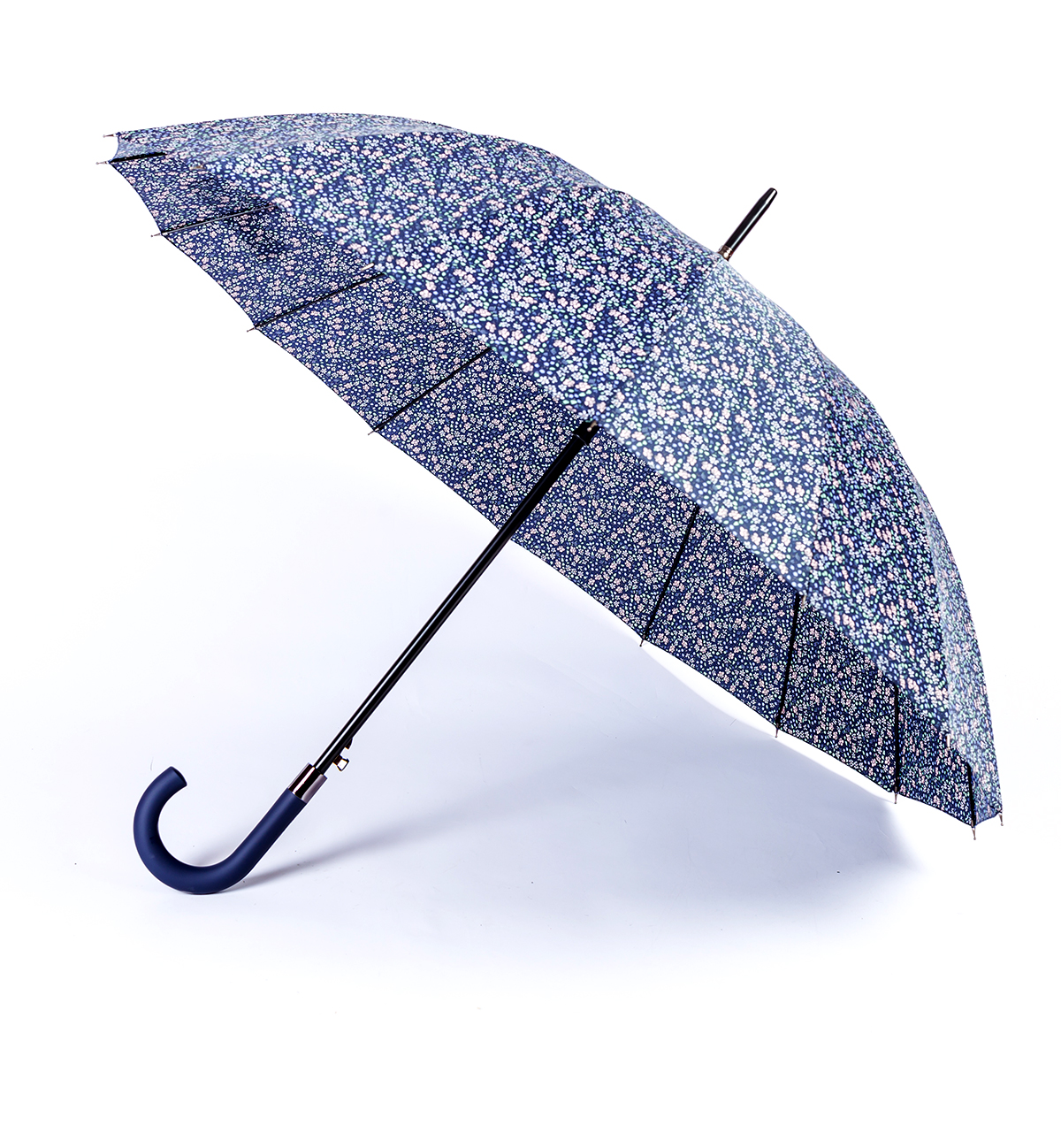 星宝伞190T小碎花长伞一键开伞现货批发详情15