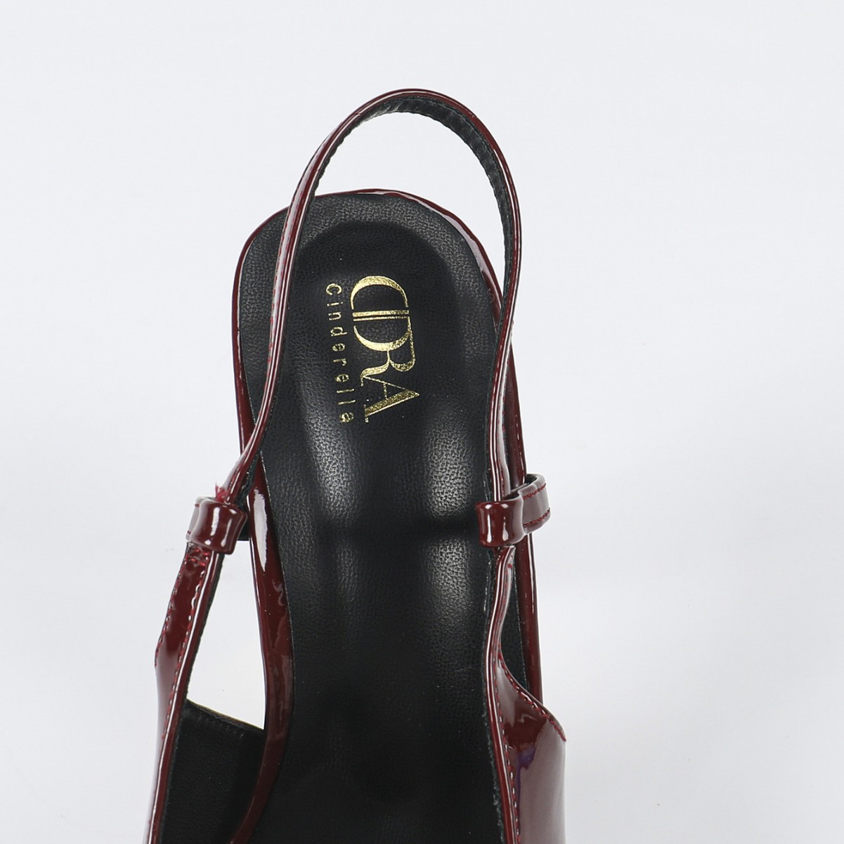 2025 New French patent leather high-heeled, thin-heeled, pointed-toe shoes for export, women's shoes, spring and summer versatile sandals in stock Specification drawing