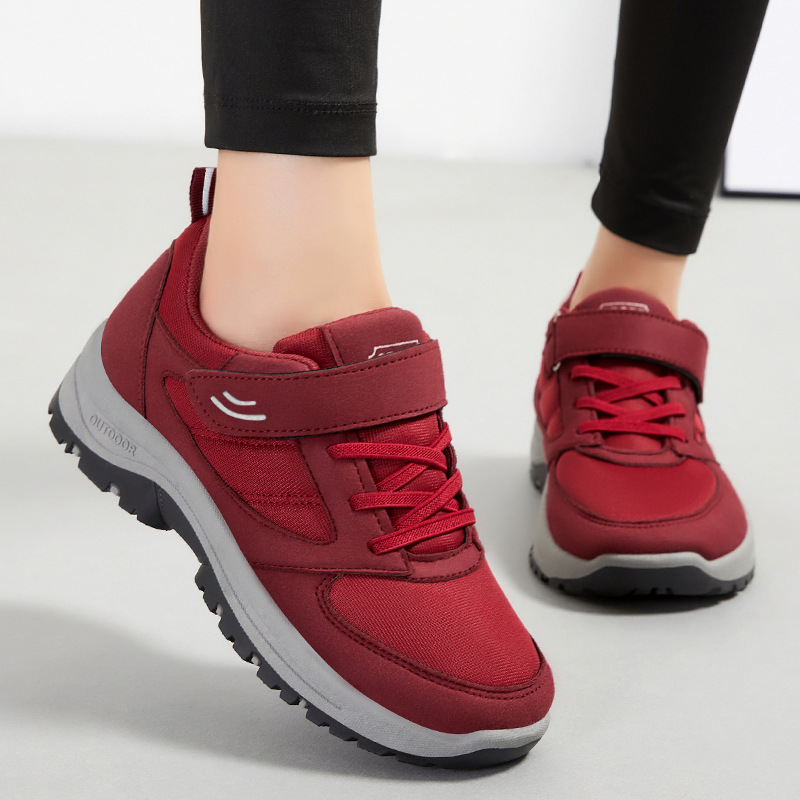New women's walking shoes, Velcro sports shoes for middle-aged and elderly people, soft-soled comfortable couple women's shoes, versatile casual shoes details Picture