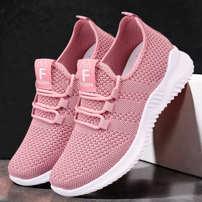 Jinshi Yuan - Women's shoes, casual shoes processing and customization, lightweight running shoes, Breathable mesh woven shoes, comfortable running shoes details Picture