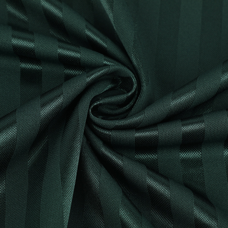 (Factory Stock) 75D striped jacquard fabric 165g all-polyester composite base fabric knitted jersey sports fabric 170CM gate width sports clothing special fabric HL-133 details Picture