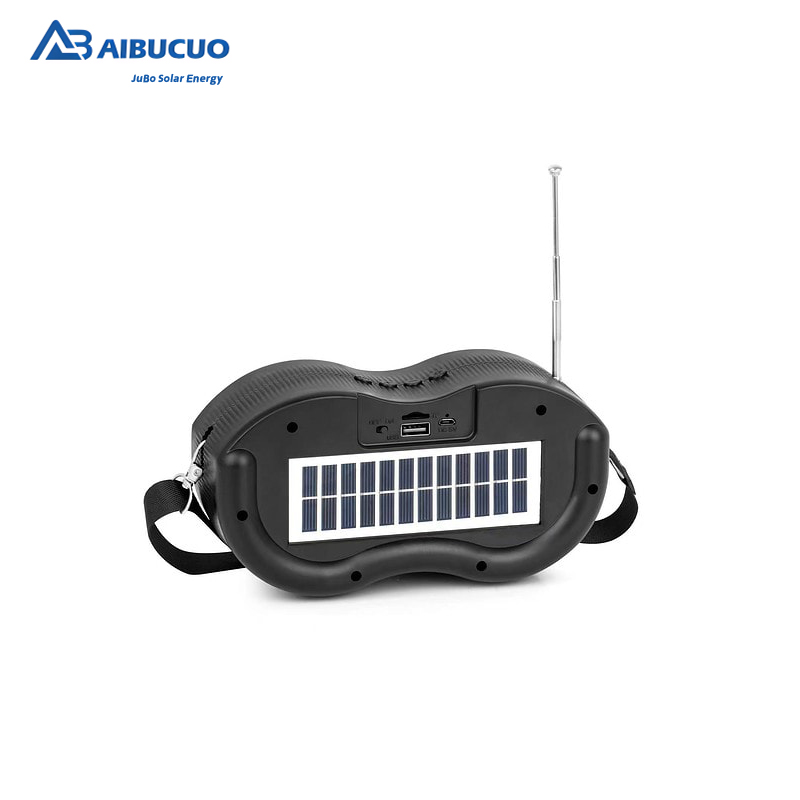 AIBUCUO DG49, a new best-selling wireless solar panel charging Bluetooth speaker with dual speakers, is an African export radio Specification image
