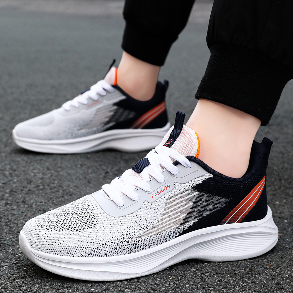Men's sports shoes, breathable mesh shoes, air-cushioned running shoes, temu cross-border plus-size men's shoes, versatile single shoes Application Scenario