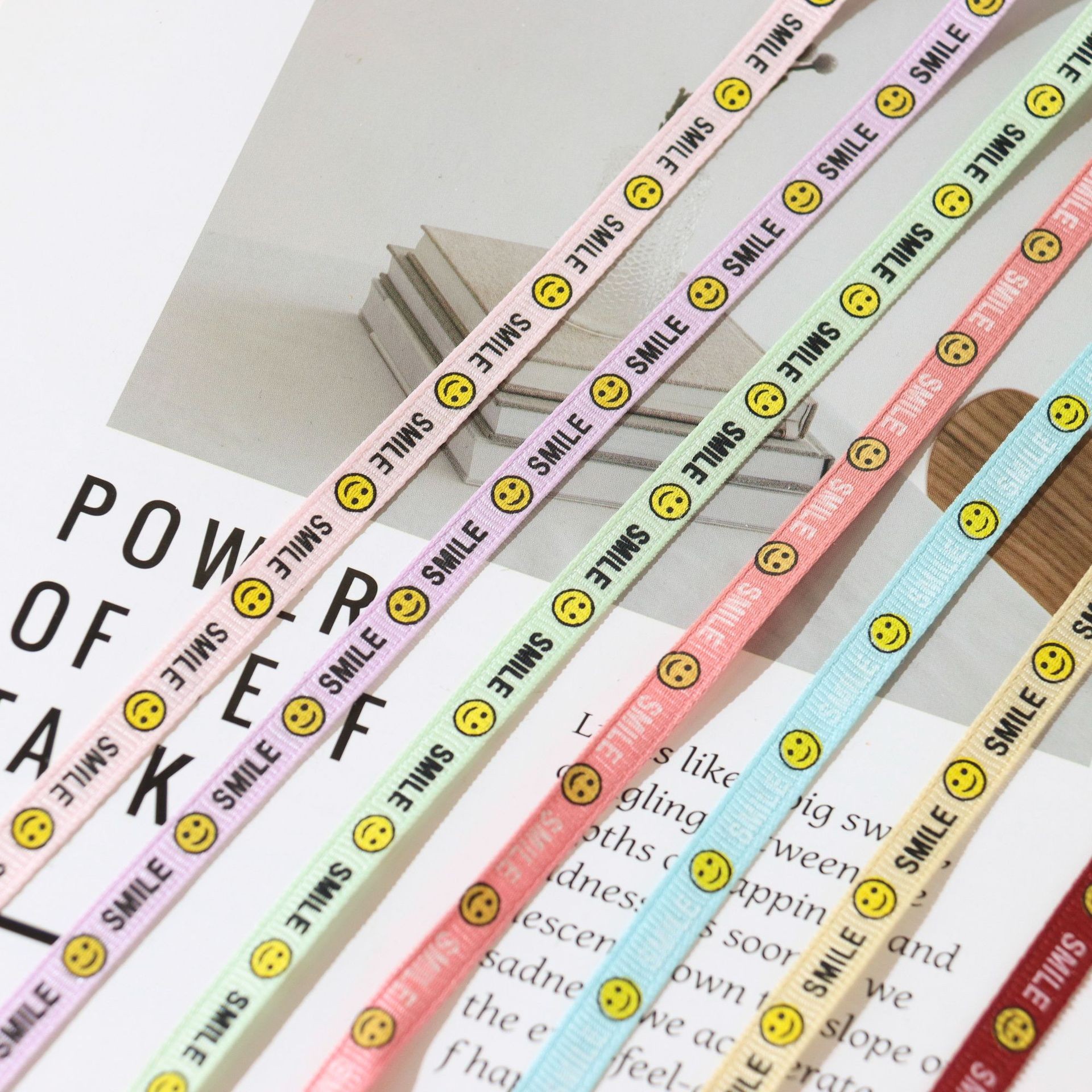 Smile - A Fashion Accessory With A Smiling Face Letter Strap