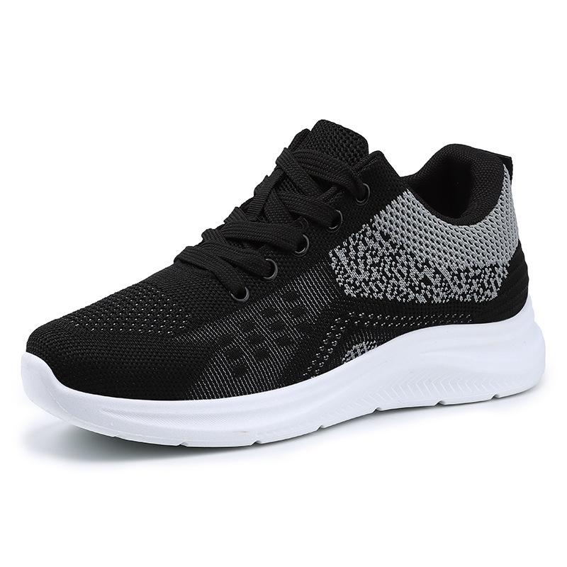 Jinshiyuan - Women's shoes, shallow opening sports shoes, flying woven Breathable mesh shoes, running shoes, comfortable women's single shoes consignment Item Picture