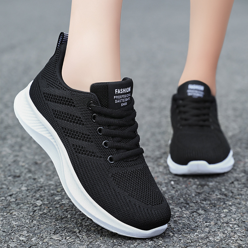 Jinshi Yuan - Women's sports shoes Processing and Customization, Women's shoes Breathable mesh shoes, soft-soled running shoes, versatile single shoes details Picture