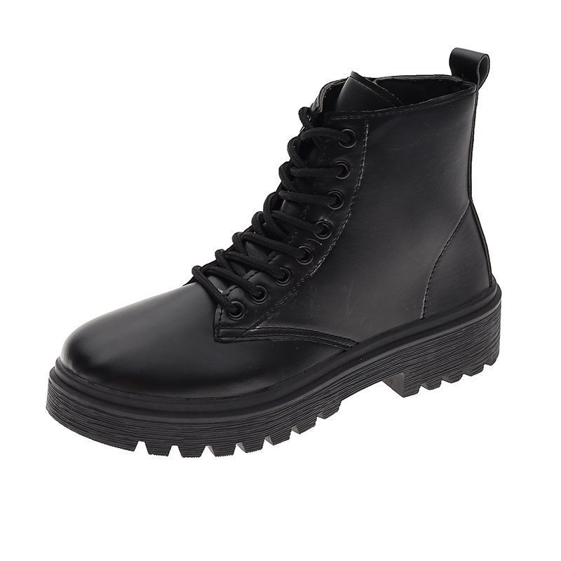 The new black and stylish Dr. Martens boots for women with thick soles and short boots in the autumn of 2024 Item Picture