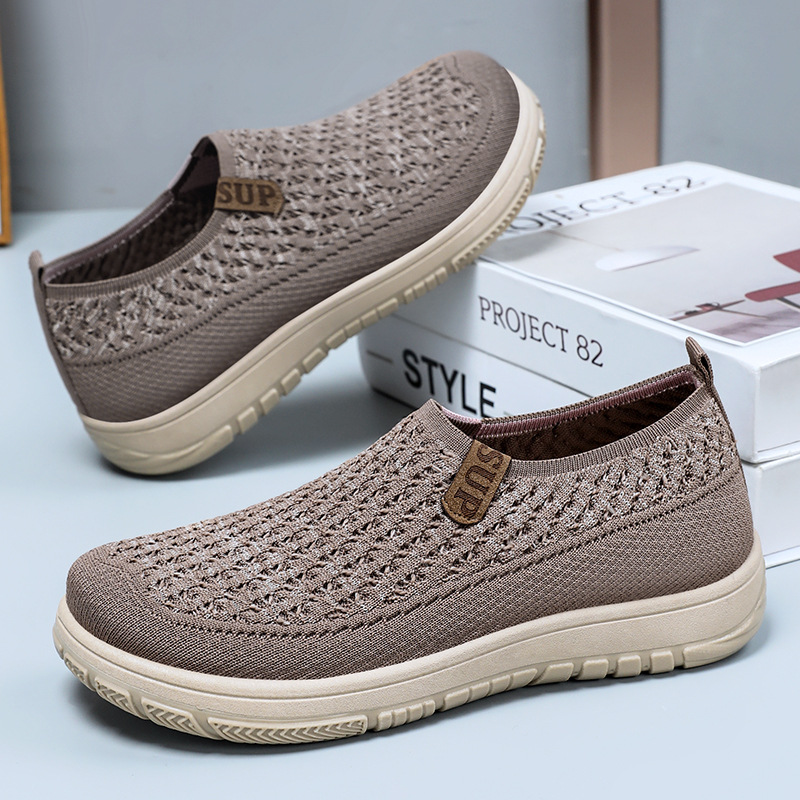 Women's solid color versatile casual shoes, one-step lazy shoes, soft soles not tiring to the feet, flat shoes, wholesale of women's shoes for export Specification drawing