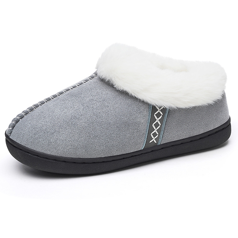 Women's cotton shoes, cross-border TEMU hair replacement with fleece, warm snow boots, versatile women's ankle boots, comfortable and thickened women's cotton boots Item Picture