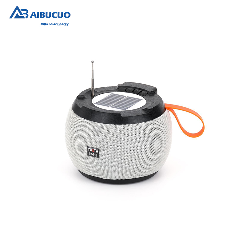 AIBUCUO Jubo New T20 Solar Bluetooth Speaker, ultra-long battery life FM radio, outdoor desktop HIFI sound quality subwoofer details Picture