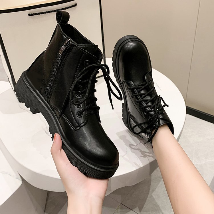 Martin Boots Women's British style 2025 Spring/Autumn new versatile, trendy thin ins single boots Slim short boots full figure