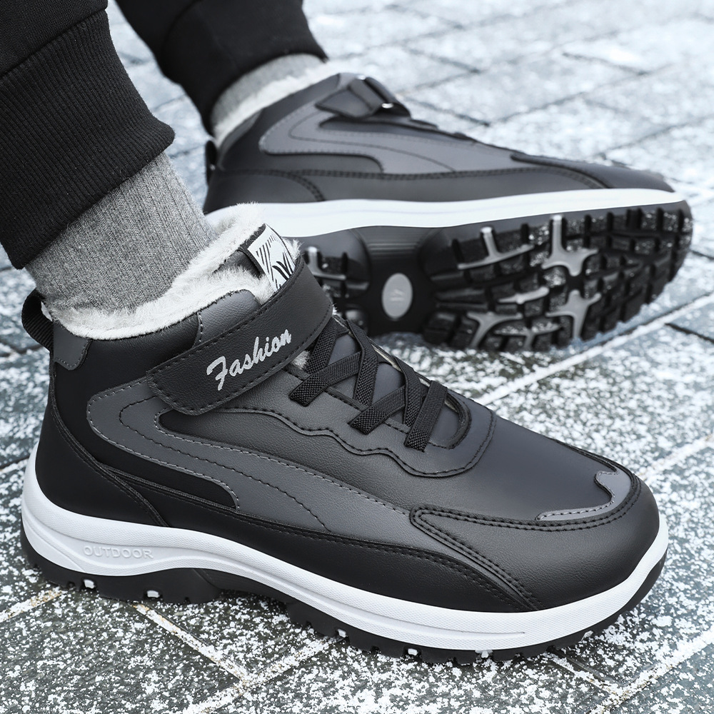 TEMU men's cotton shoes, large size, snow boots with fleece and thickened cotton boots, cold-proof and warm, versatile men's walking boots Application Scenario