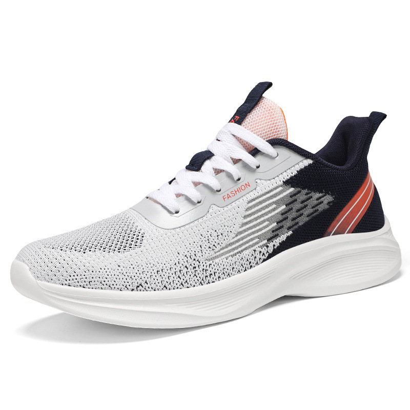 Men's sports shoes, breathable mesh shoes, air-cushioned running shoes, temu cross-border plus-size men's shoes, versatile single shoes Item Picture