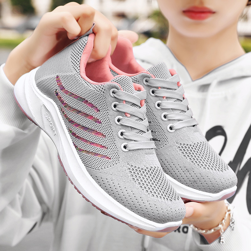 Women's spring new casual sports single shoes, soft-soled hiking shoes, women's sports shoes manufacturer one-piece consignment details Picture