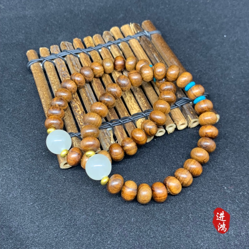 Black rosewood bracelets paired with luminous beads, cultural and artistic bracelets, tourist attractions · National Trend travel bracelets, natural texture, fashionable and elegant, a must-have bestseller for shopping center stalls Item Picture