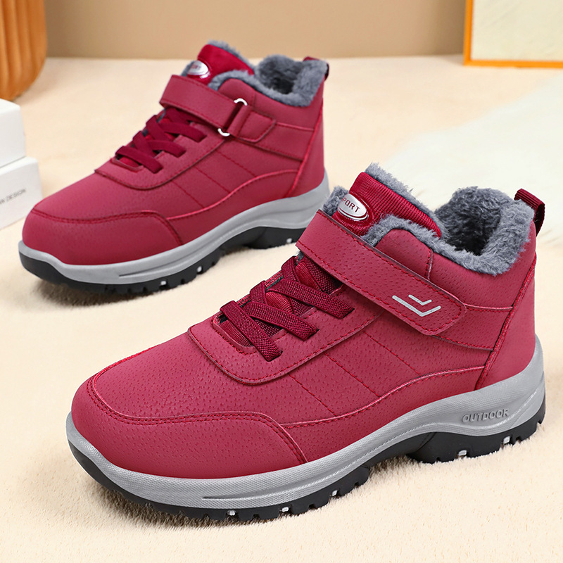 Men's cotton shoes, one-piece consignment, large-sized snow boots, Velcro, fleece and thickened men's boots, cold-proof and warm cotton boots Specification drawing