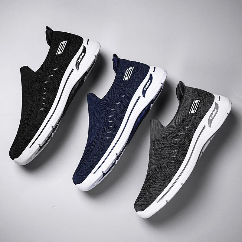 Men's shoes, casual shoes, unisex, breathable, senior shoes, walking shoes, soft-soled, not tiring to the feet, single shoes, cloth shoes Application Scenario