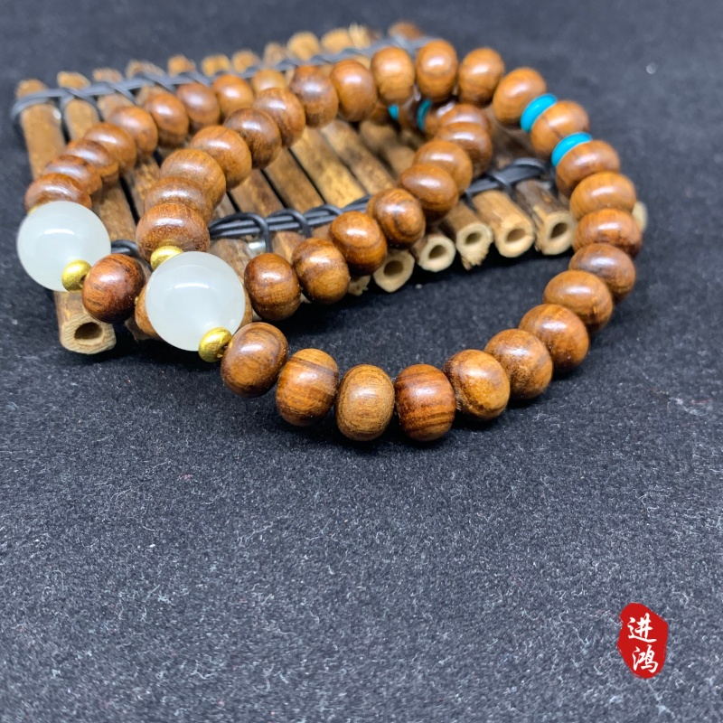 Black rosewood bracelets paired with luminous beads, cultural and artistic bracelets, tourist attractions · National Trend travel bracelets, natural texture, fashionable and elegant, a must-have bestseller for shopping center stalls Specification image