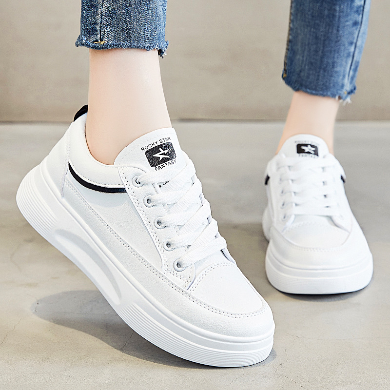 Wholesale of new breathable student sneakers, Korean-style sponge shoes and casual sneakers for women in spring Specification drawing