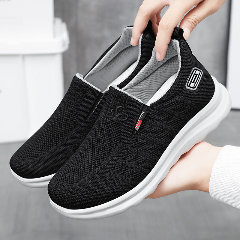 Jinshi Yuan: Women's shoes - Versatile, breathable, casual shoes, shallow opening, one-step mom shoes, light and comfortable single shoes details Picture