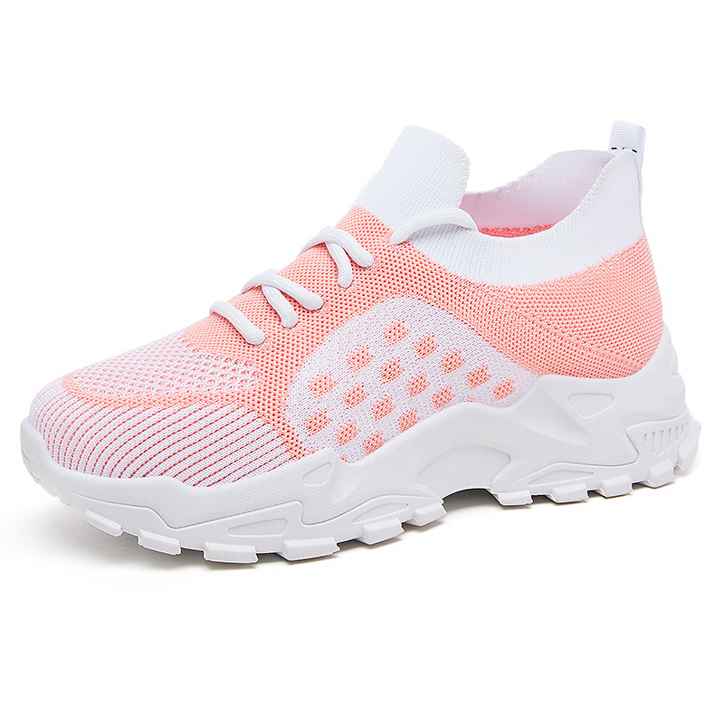 Summer new women's shoes, sports shoes, casual and versatile single shoes, cross-border consignment, breathable mesh, running thick-soled dad shoes Item Picture