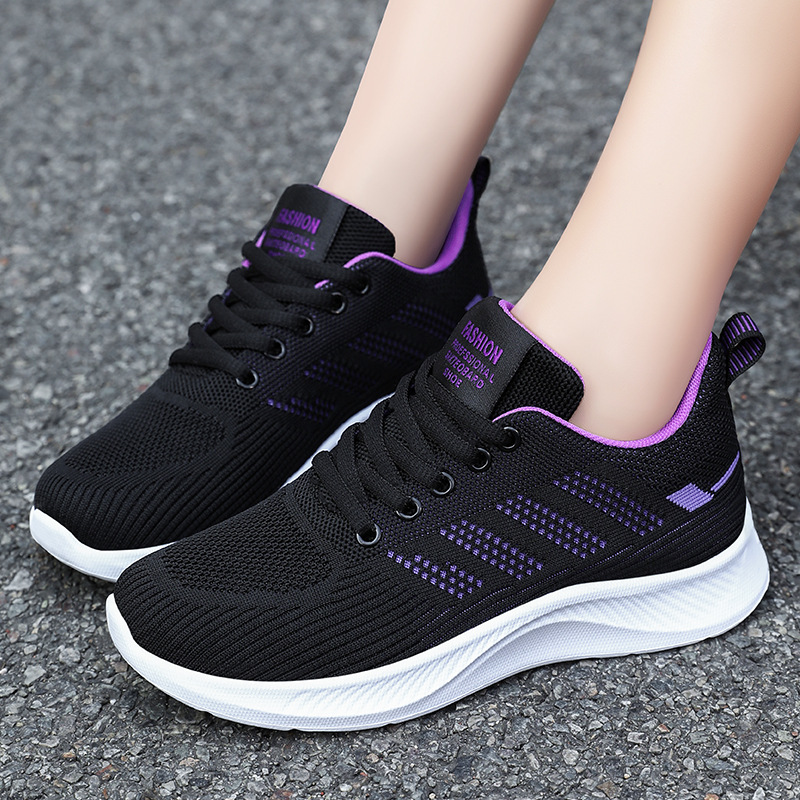 Jinshi Yuan - Women's sports shoes Processing and Customization, Women's shoes Breathable mesh shoes, soft-soled running shoes, versatile single shoes Specification drawing