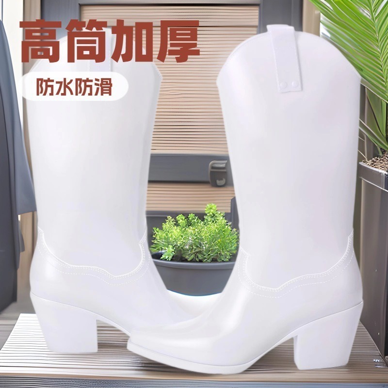 The 2025 new rain boots for women are personalized, anti-slip, durable, wear-resistant and waterproof. They are young, beautiful and fashionable, with a long British style Application Scenario