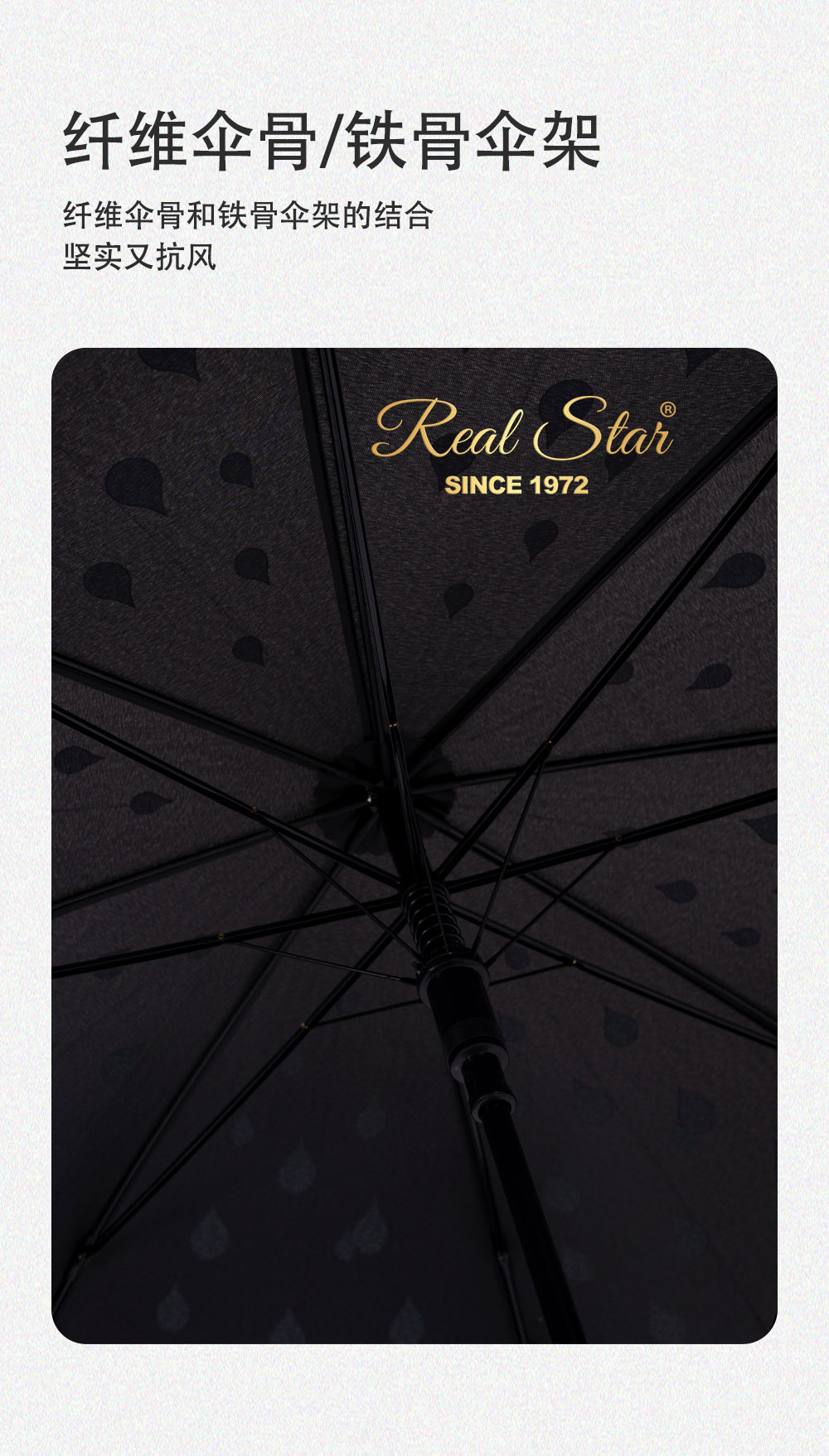 星宝伞遇水变色魔术伞长伞一键开伞现货批发详情17