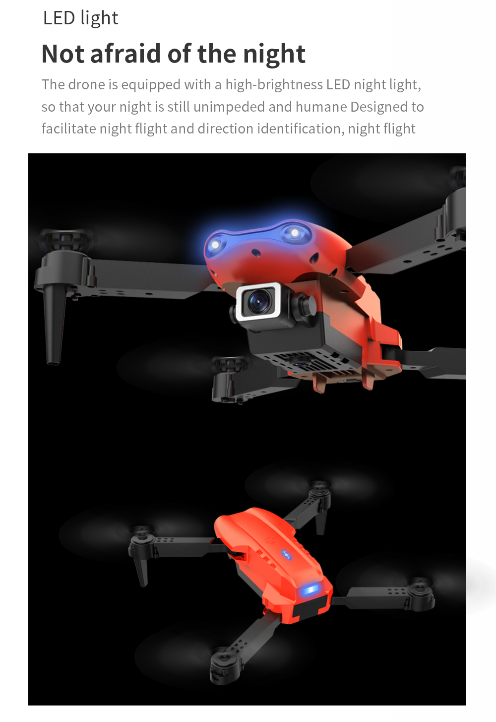A new cross-border drone with GPS positioning for return and a screen, advanced aerial photography quadcopter with 8k long battery life Specification image