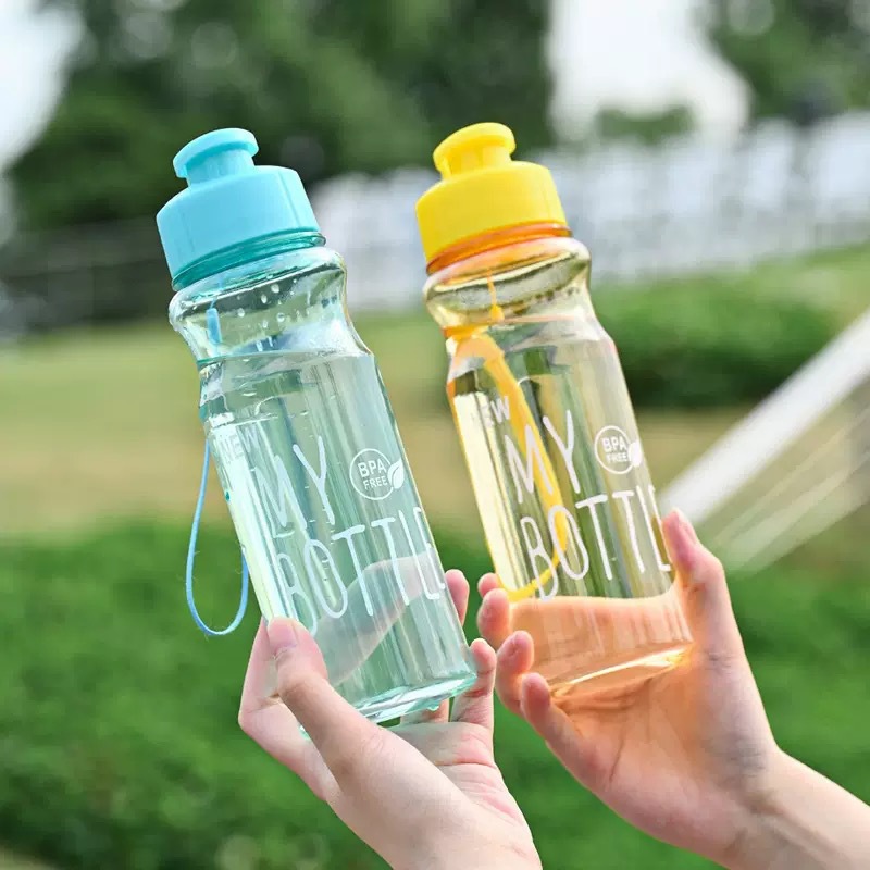 H164-M-001 plastic cup, transparent portable pet water cup, juice and beverage cup Specification image